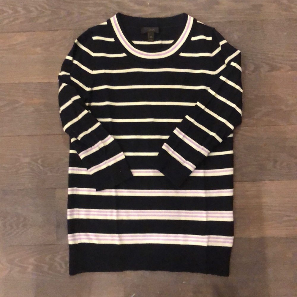 J. Crew striped merino wool Tippi sweater